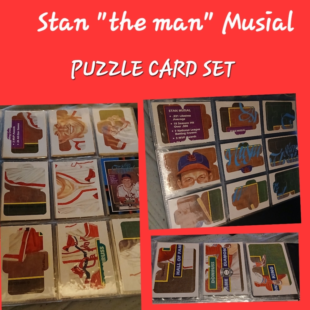 Stan Musial Puzzle Card Set